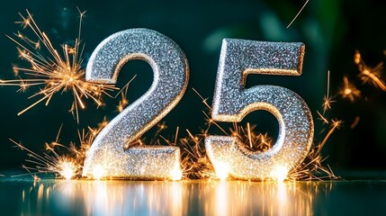 Celebrating Twenty-Five Years of Success and Joy with Festive Decorations and Happy Memories