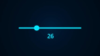 Loading bar countdown buffering animation intro loop