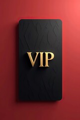 luxury VIP membership card in gradient colors
