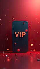 premium banking black VIP card illustration