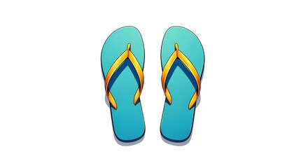 flip flops isolated on white background