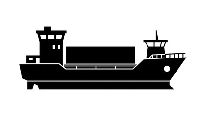 Obraz premium Ship icon isolated on white background