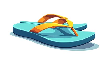 flip flops isolated on white background