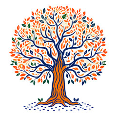 abstract tree vector