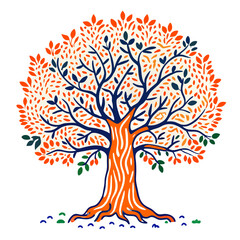 tree with colorful leaves