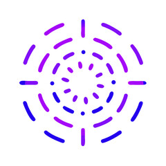 hand print on blue background