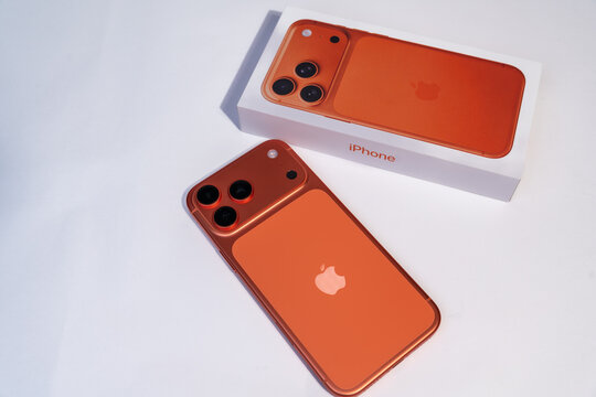 28.12.2025 - Kyiv, Ukraine: Orange Apple Iphone 17 Pro Max