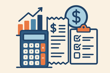 Tax Accounting Growth and Financial Analysis Illustration
