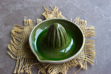 handmade ceramic citrus juicer