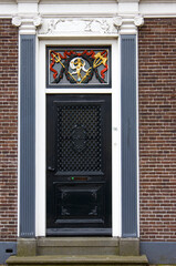 old door in a dutch house in Zaanse Schans