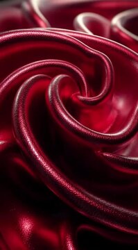 Fundo de Tecido Vermelho Brilhoso Elegante e Sofisticado com Textura Luxuosa