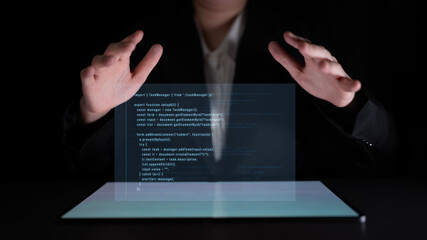 Script programming for task manager user interface, handling form submission, input validation,...