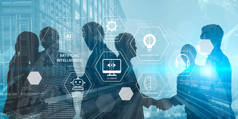 AI learning system involves deep learning, supervised machine learning, and natural language processing. AI learning diagram shows how AI advances learn in automation and data processing. Spline