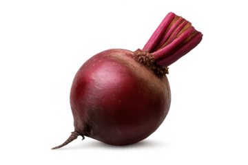 Studio shot of a beet with transparent background, healthy food theme