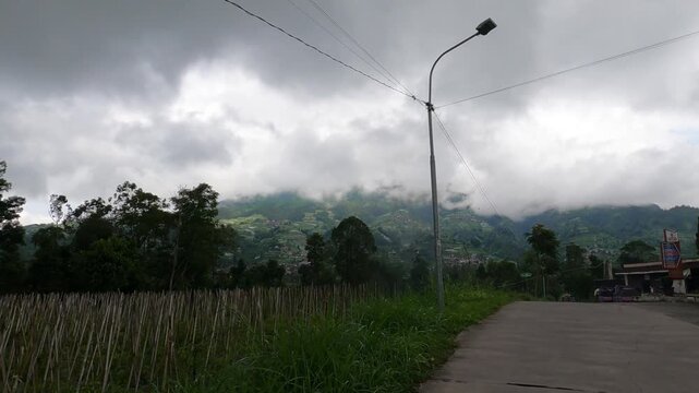POV Motorcycle Riding: Java, Indonesia, South East Asia: POV Motorcycle Ride Along Mountain Slopes &ndash; Merbabu