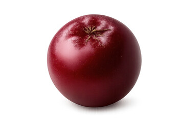 Obraz premium Close-up of a juicy plum with transparent background, studio shot.