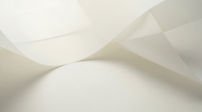 White paper sheets with curved and folded shapes - Powered by Adobe
