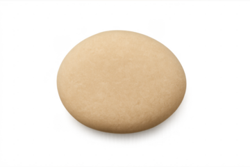 Round dough ball for baking pizza or bread