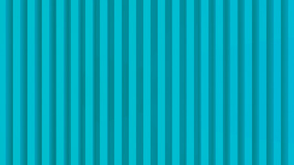 Obraz premium Abstract cyan blue vertical slats background in 3D render. Modern geometric wall with depth and repetition, minimalist design ideal for branding, presentations, technology visuals, and digital backdro