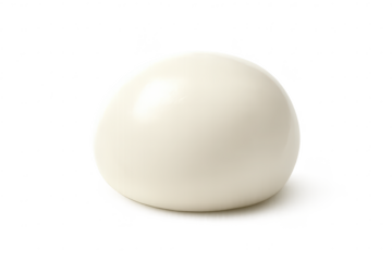 White Sphere Isolated with transparent background, Glossy and Spherical