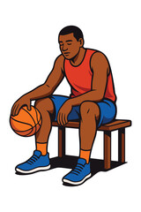 Professional basketball player in action