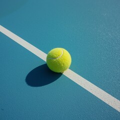tennis ball on court