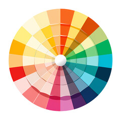 Fototapeta premium Vibrant Color Palette Swatch Fan