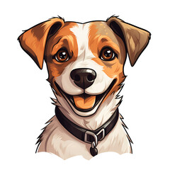 Jack Russell Terrier Puppy Head Portrait