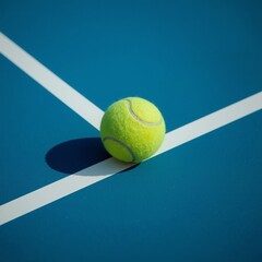 tennis ball on court