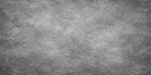 A dark and textured grey metal background blends with a vintage black and white grunge pattern on an aged concrete wall surface for a rough artistic backdrop