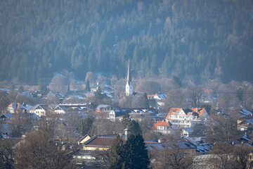 Ausblick auf Innenstadt von Garmisch