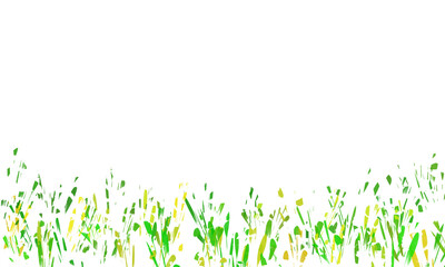 green grass isolated on white