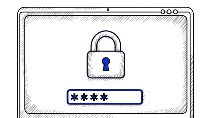 Password security illustration highlights the importance of strong passwords for protecting digital information online