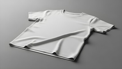 Advertising Ready White T-Shirt Mockup with Minimal Style and Realistic Fabric