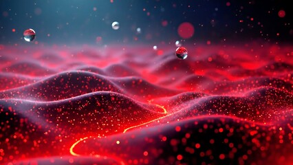 abstract red sparkles background