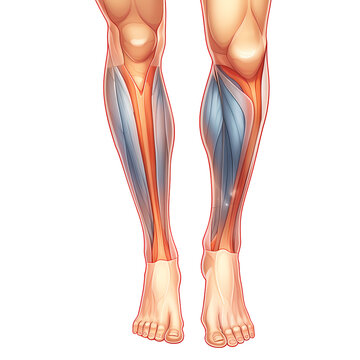 Illustration of Patellar Tendinitis in Knee