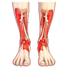 Illustration of Hammer Toe Deformity & Anatomy