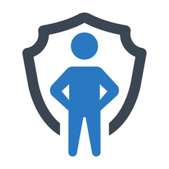 man and woman symbol shield