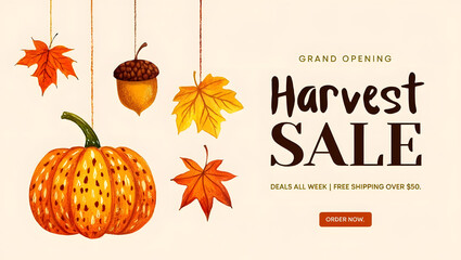 Grand opening harvest sale