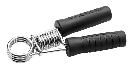 Hand Gripper Strength Training Device with Black Handles and Silver Spring Product Shot