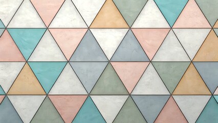 Triangle Pattern with Soft Gradients and Open Negative Space