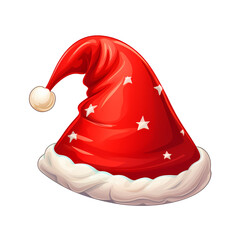 Traditional Santa Claus Cap Vector Illustration