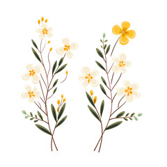 Elegant Spring Floral Twig Blossom