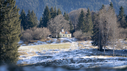 Kapelle in Kr&uuml;n bei Garmisch-Partenkirchen