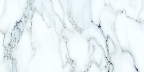 White marble texture with gray veins pattern background.