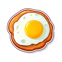 Egg Sticker Template: Illustration Stock Vector