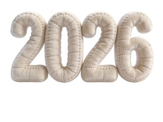 3D bold numerals 2026, isolated on white background, high-resolution, modern 3D typography, design, studio lighting