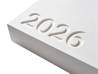 3D bold numerals 2026, isolated on white background, high-resolution, modern 3D typography, design, studio lighting