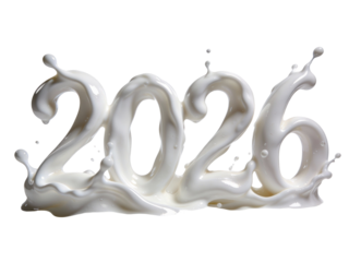 3D bold numerals 2026, isolated on white background, high-resolution, modern 3D typography, design, studio lighting