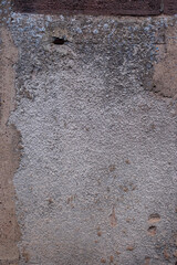 D&eacute;tail de mur avec un vieux cr&eacute;pi qui se d&eacute;grade